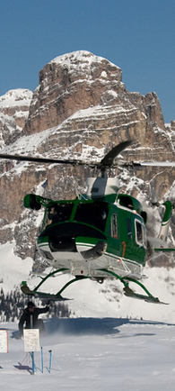 Helicopter transport to remote film sites.