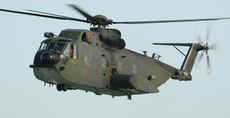 Military helicopter props.